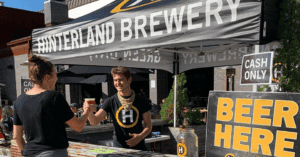 hinterland events beer tent